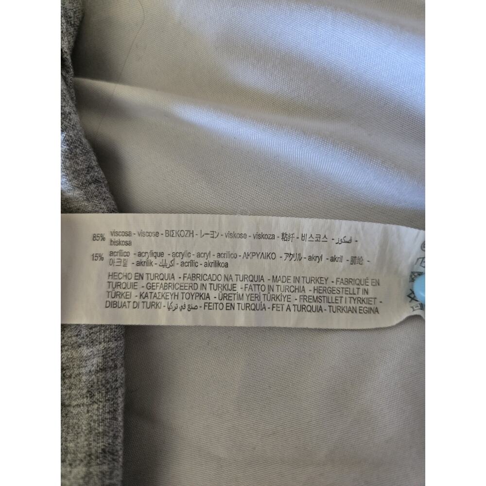 Zara Gray Chore Dress Long Sleeve Maxi Prairie Cottage Boho Lagenlook Country 2X - Picture 5 of 9